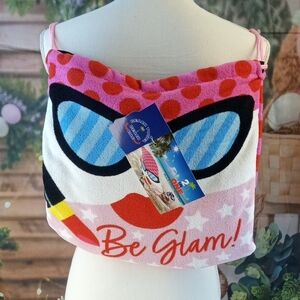 🌼🍒 Be Glam 2-in-1 Beach Towel/ Beach Bag